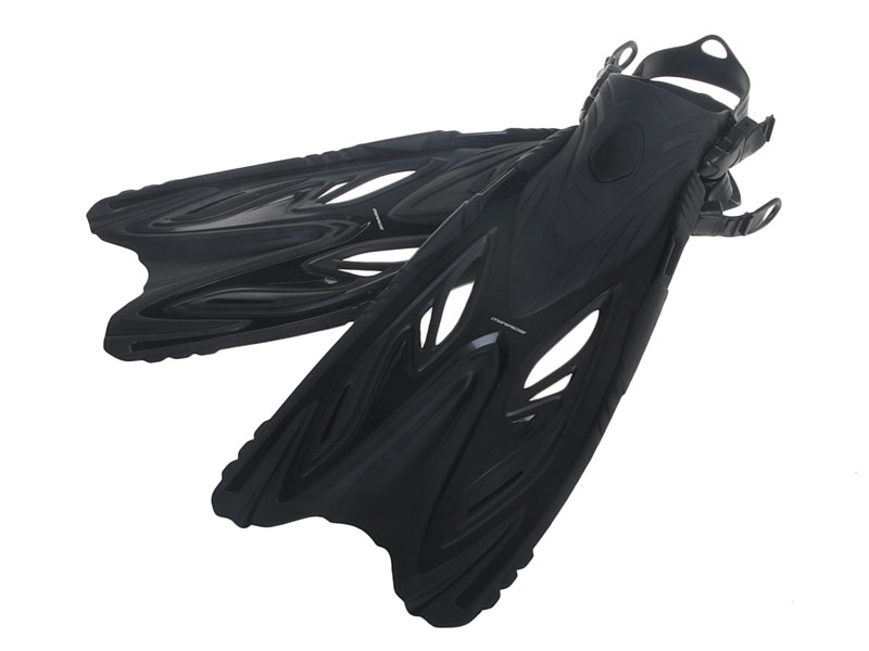 Mirage Rayzor Adult Mask Snorkel and Fins Set Black