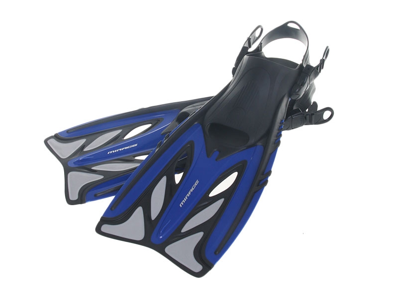 Mirage Crystal Adult Dive Mask Snorkel and Fins Set