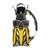 Mirage Crystal Adult Mask Snorkel and Fins Set Yellow S/M