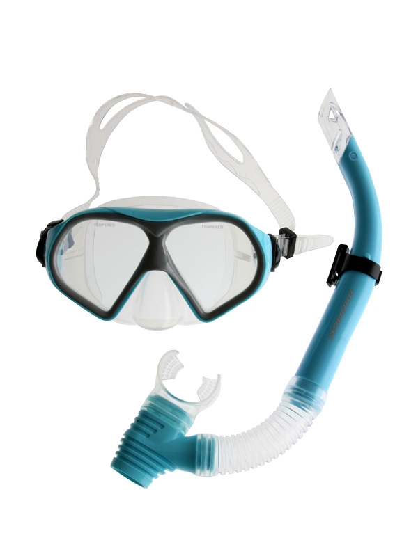 Mirage Challenge Adult Snorkeling Set Large Blue