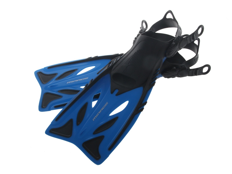 Mirage Crystal Junior Mask Snorkel and Fins Set Blue S/M