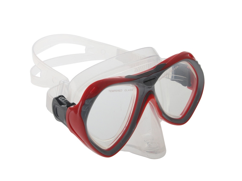 Mirage Crystal Junior Mask Snorkel and Fins Set Red L/XL