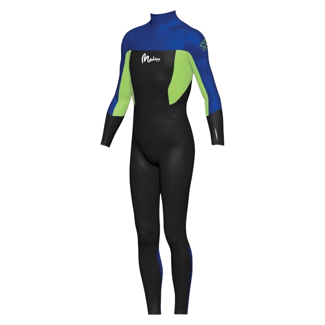 Maddog Super-Stretch Neoprene Teens Wetsuit 3mm Black/Blue Size 16