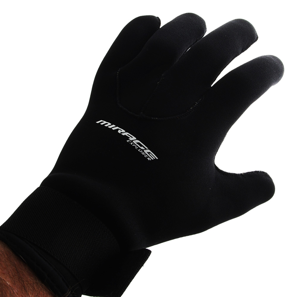 Mirage Kevlar Lite 3mm Neoprene Dive Gloves Black XL