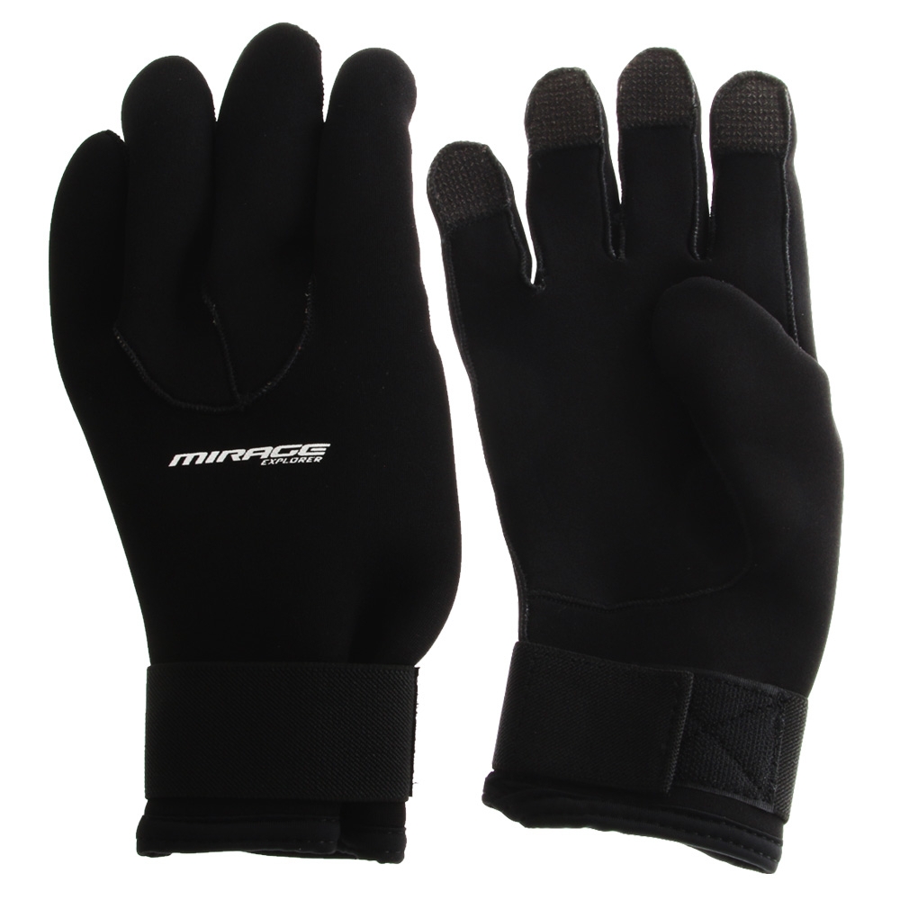 Mirage Kevlar Lite 3mm Neoprene Dive Gloves Black XL