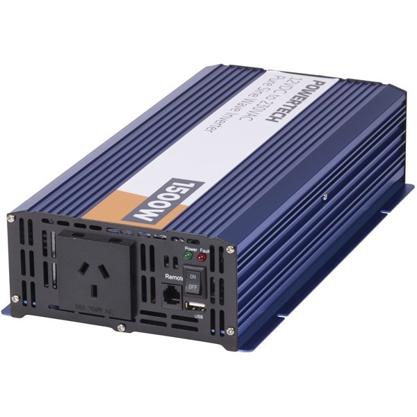 Powertech 12VDC to 240VAC Pure Sine Wave Inverter 1000W