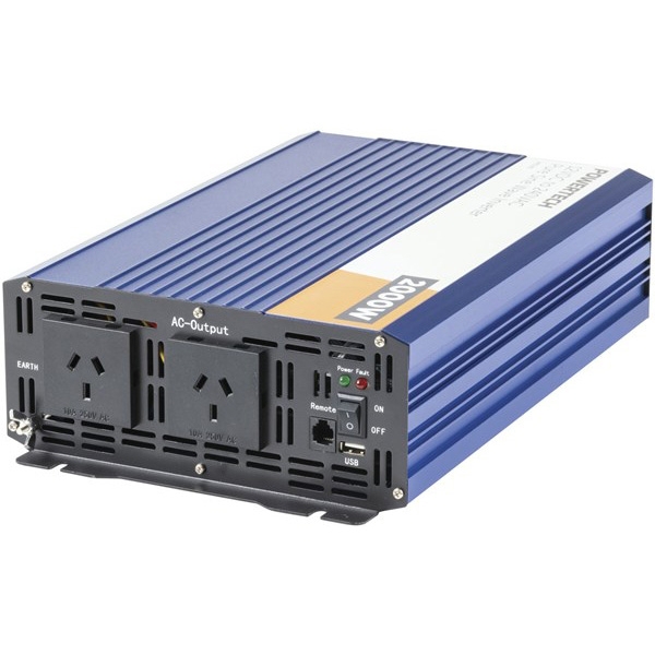 Powertech 12VDC to 240VAC Pure Sine Wave Inverter 2000W