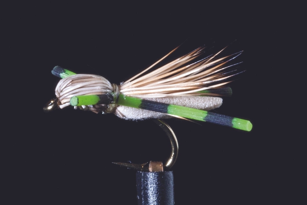 Manic Tackle Project Micro Hopper Dry Fly Green #14