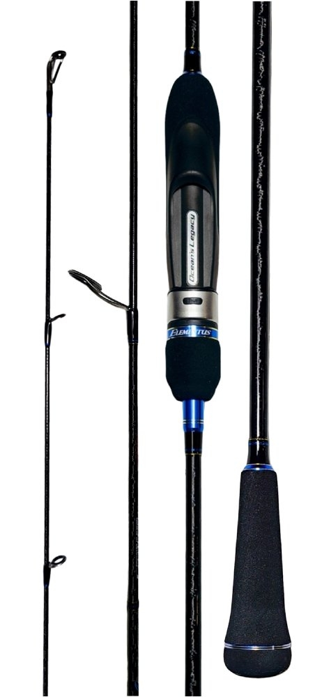 Ocean's Legacy Elementus Micro Style Slow Pitch Jig Spin Rod 6ft 2in 10-60g 1pc