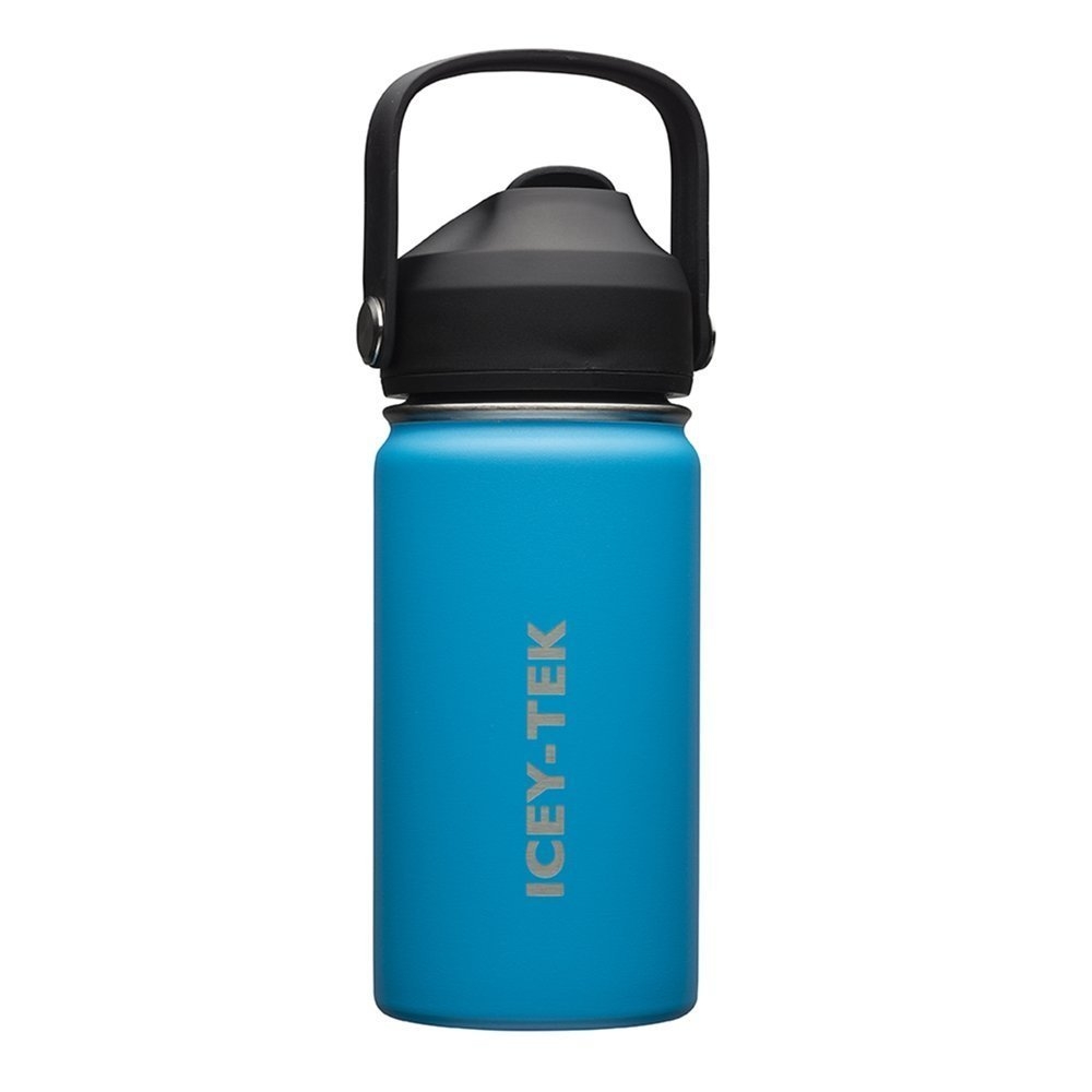 Icey-Tek Mini Insulated Travel Water Bottle 340ml Blue