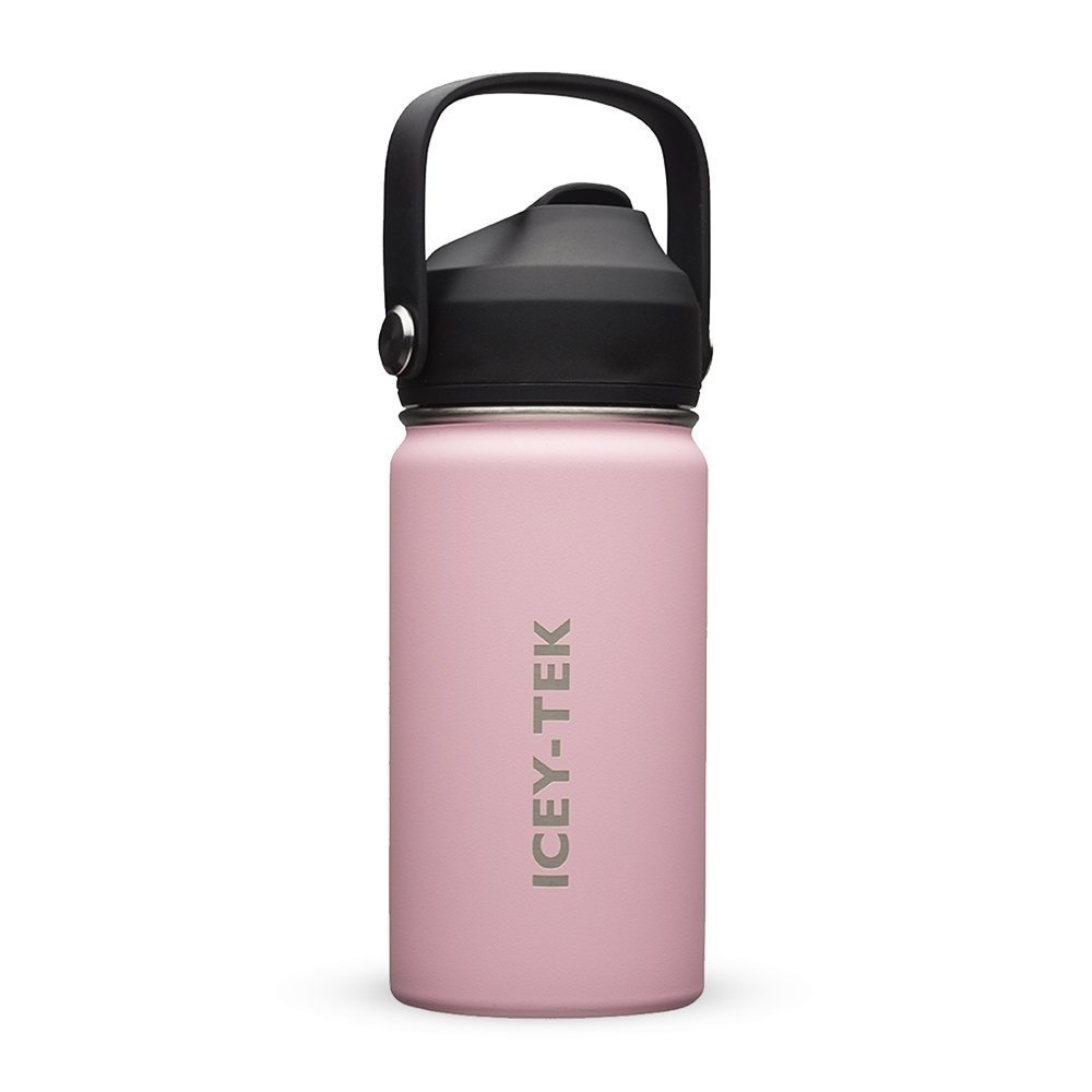 Icey-Tek Mini Insulated Travel Water Bottle 340ml Pink