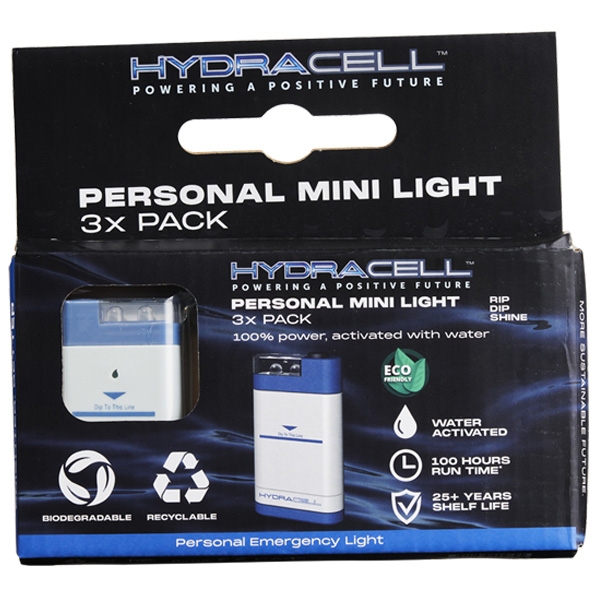 HYDRACELL Personal Emergency Mini Light 3-Pack