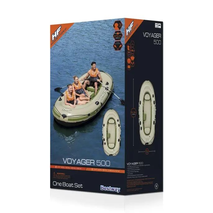 Hydro-Force Voyager 500 3-Person Inflatable Boat Set 3.48m