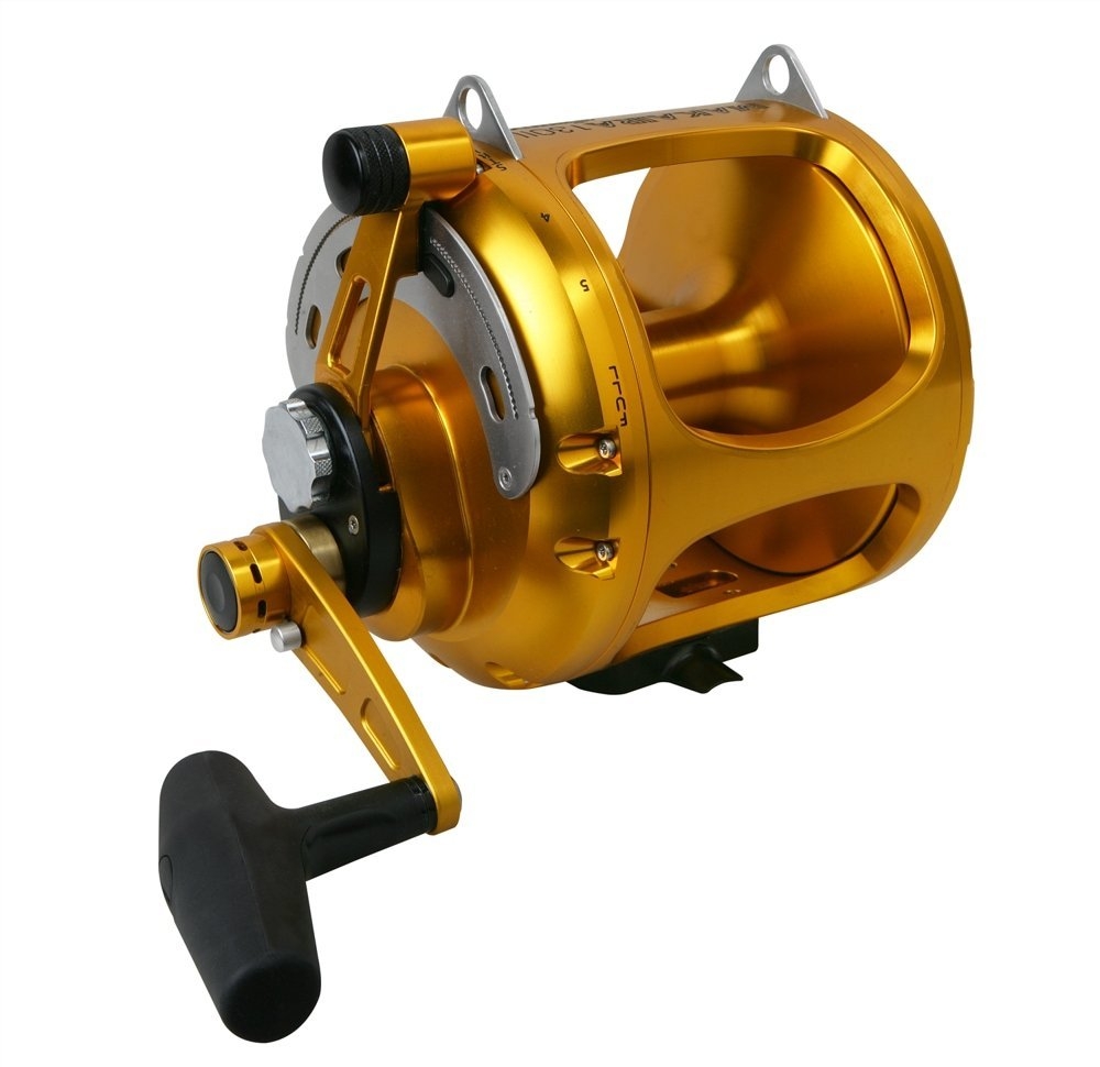 Okuma Makaira SEa 130 Wide 2-Speed Lever Drag Game Reel Gunsmoke