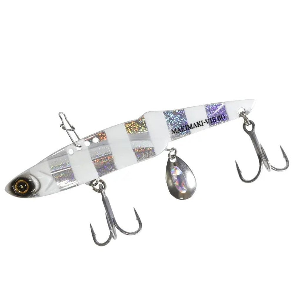 Hayabusa Jack Eye Makimaki Vibe Metal Lure 60g Silver Zebra