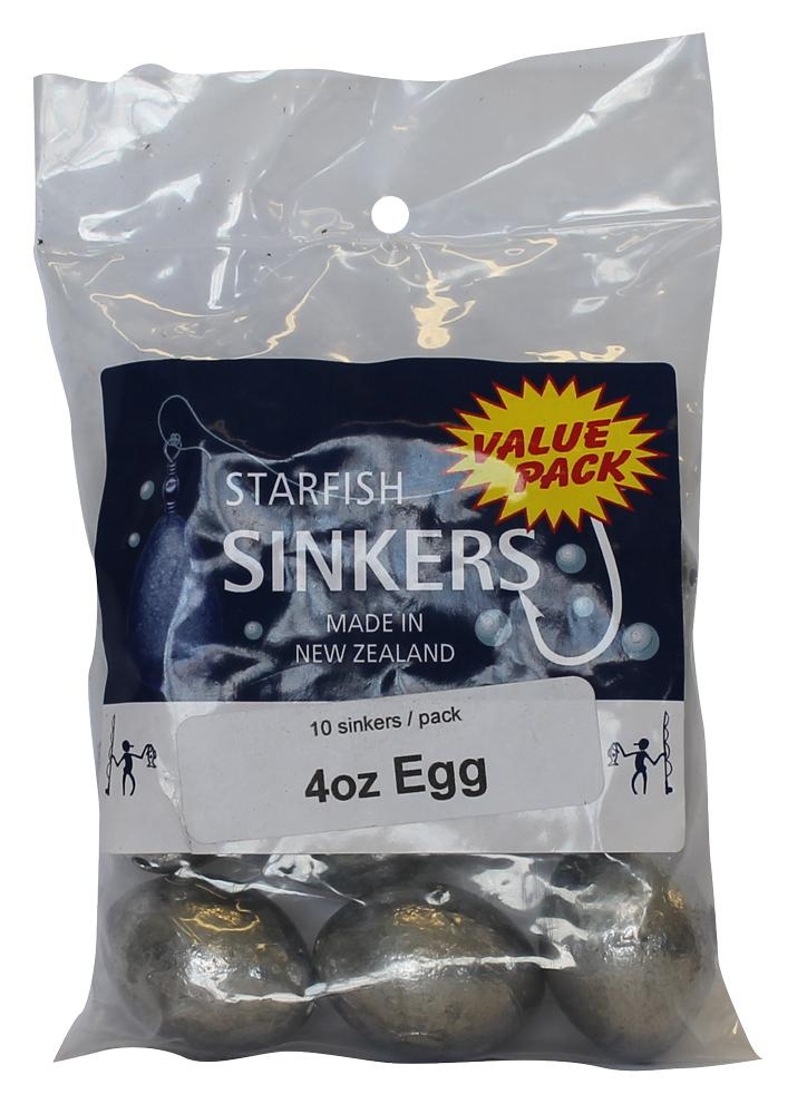 Starfish Egg Sinkers Value Pack 4oz Qty 10
