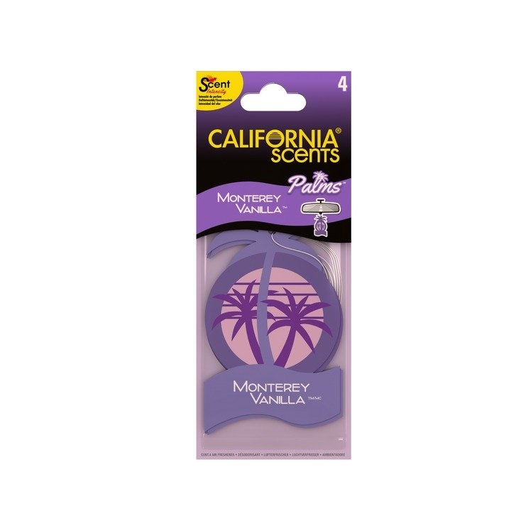 California Scents Palms Air Freshener Qty 4 Monterey Vanilla