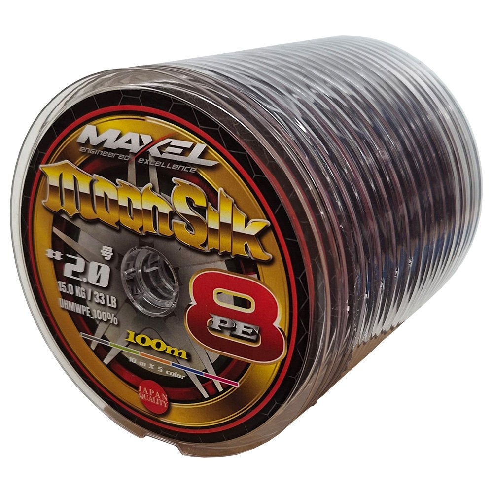 Maxel MoonSilk X8 PE Braid Multi-Colour 1200m PE6 37kg 0.41mm