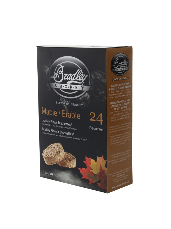 Bradley Smoker Flavoured Bisquettes 24 Pack - Maple