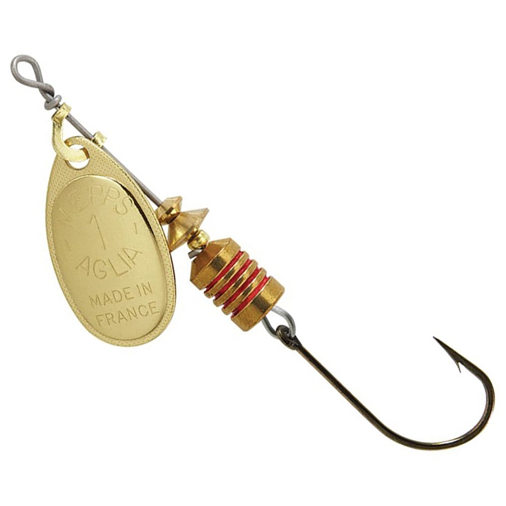 Mepps Aglia Spinner Lure Gold Blade Single Hook #1 3.5g