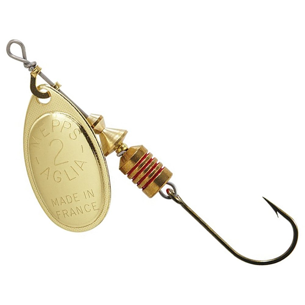 Mepps Aglia Spinner Lure Gold Blade Single Hook #2 4.7g