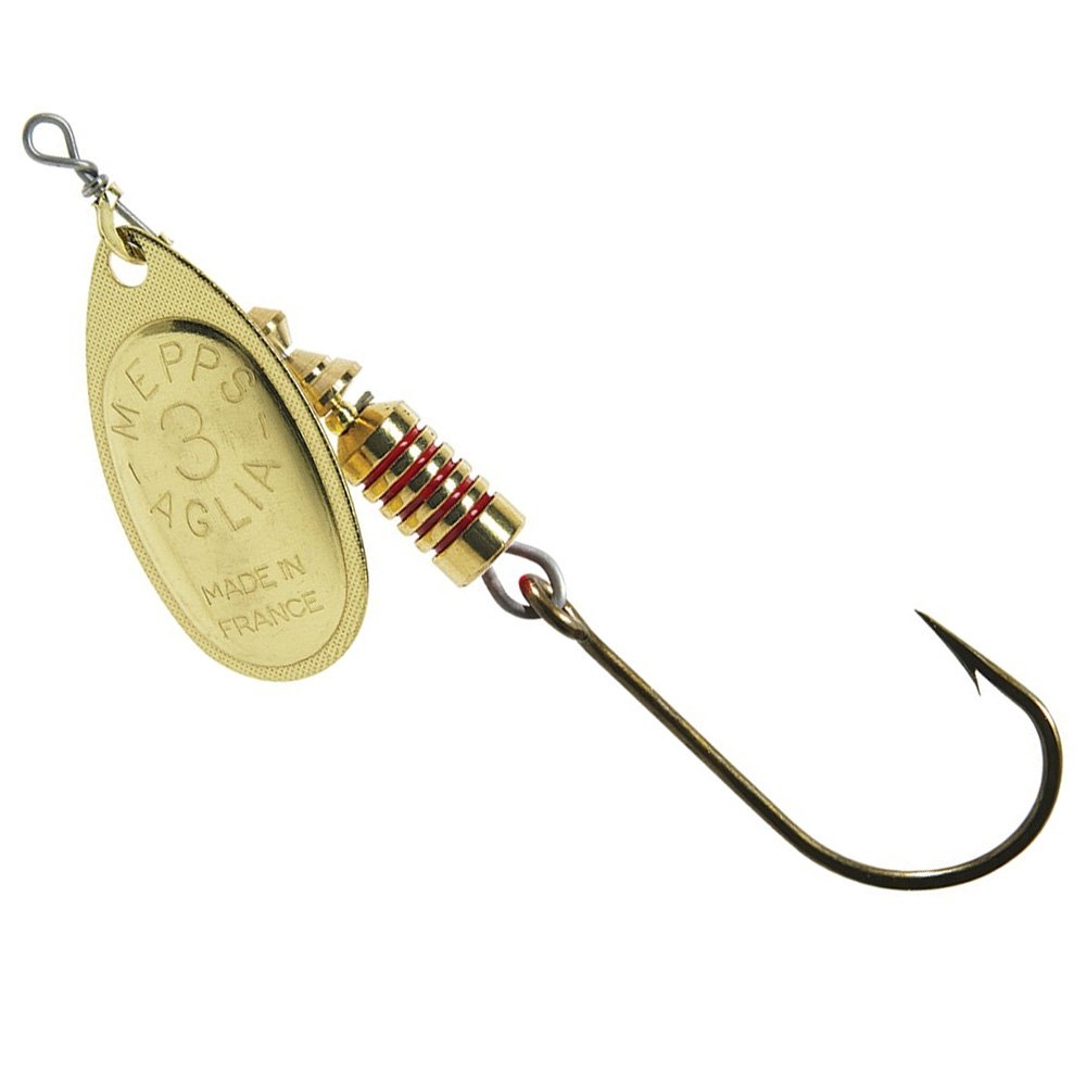 Mepps Aglia Spinner Lure Gold Blade Single Hook #3 7g