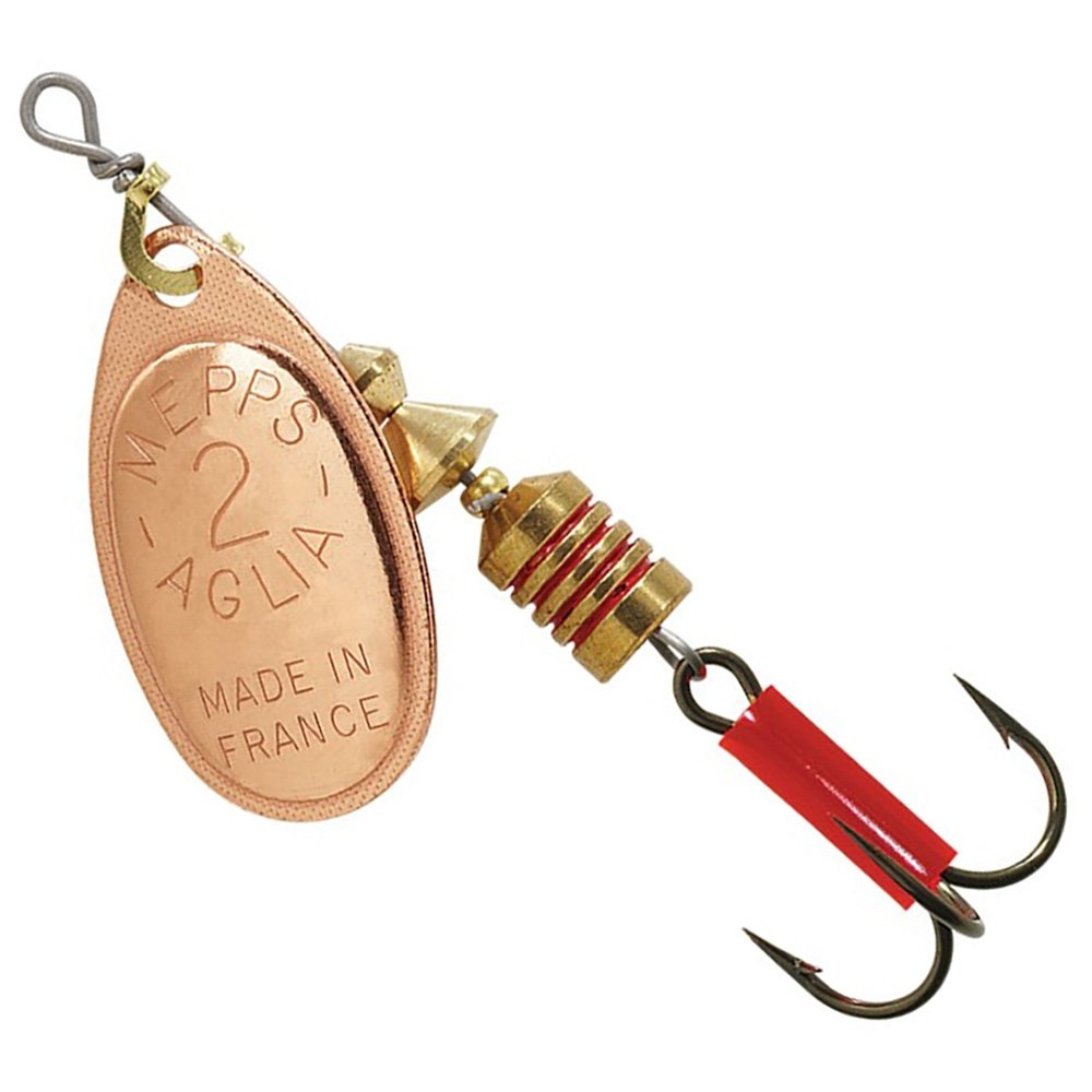 Mepps Aglia Spinner Lure Copper Blade Treble Hook #2 4.7g 