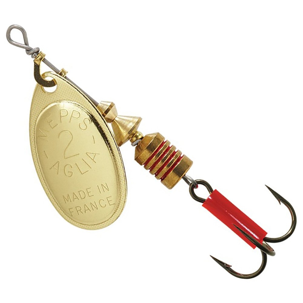 Mepps Aglia Spinner Lure Gold Blade Treble Hook #2 4.7g