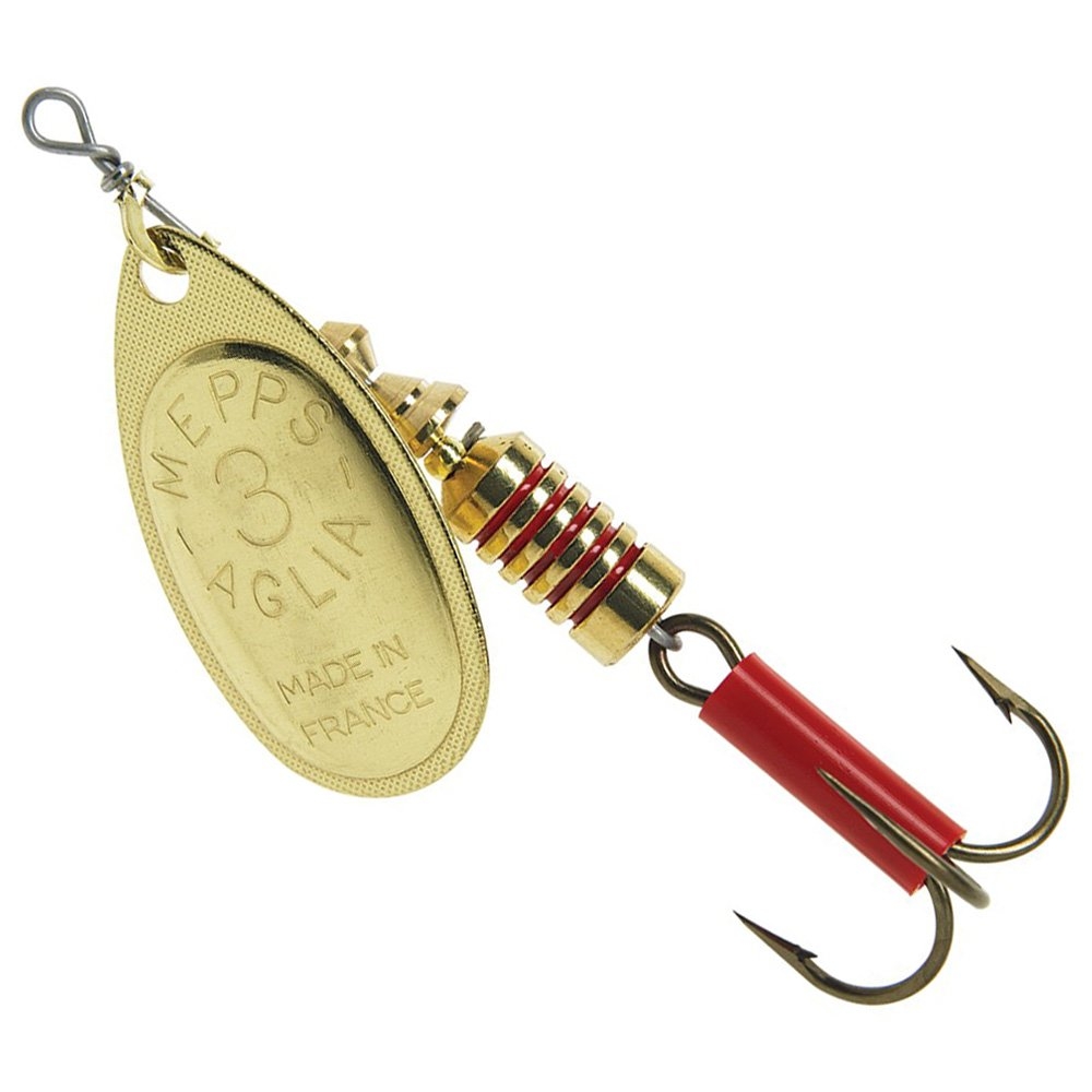 Mepps Aglia Spinner Lure Gold Blade Treble Hook #3 7g