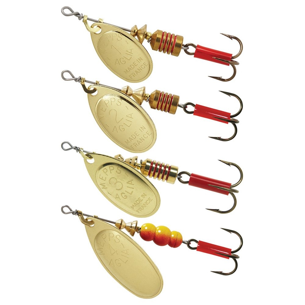 Mepps Aglia Spinner Lure Gold Blade Treble Hook