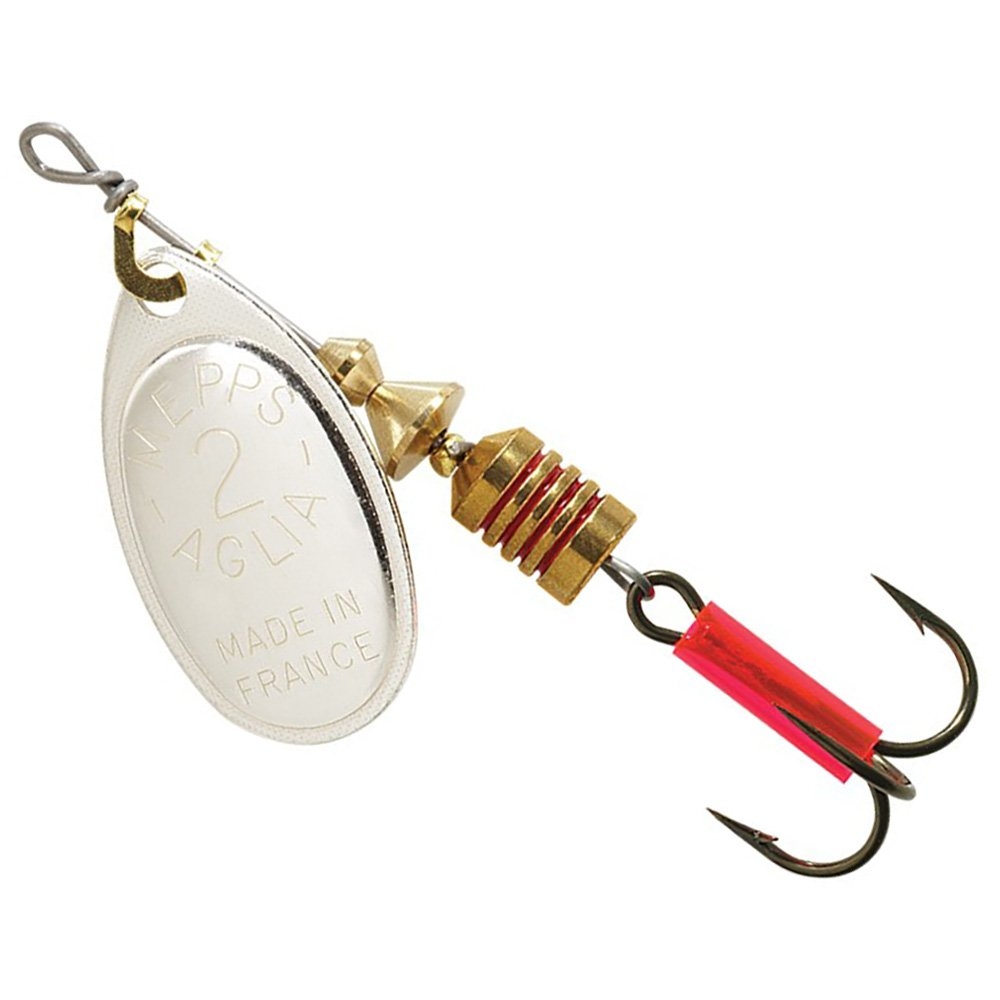 Mepps Aglia Spinner Lure Silver Blade Treble Hook #2 4.7g