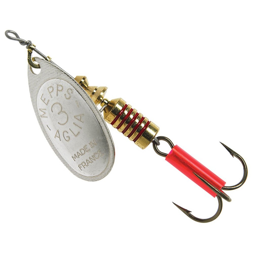 Mepps Aglia Spinner Lure Silver Blade Treble Hook #3 7g