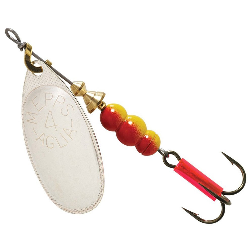 Mepps Aglia Spinner Lure Silver Blade Treble Hook #4 9.5g