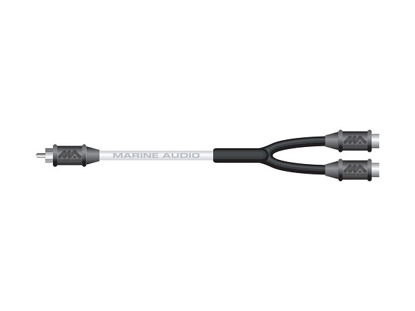 Marine Audio RCA Y-Cable Single Male to Dual Female