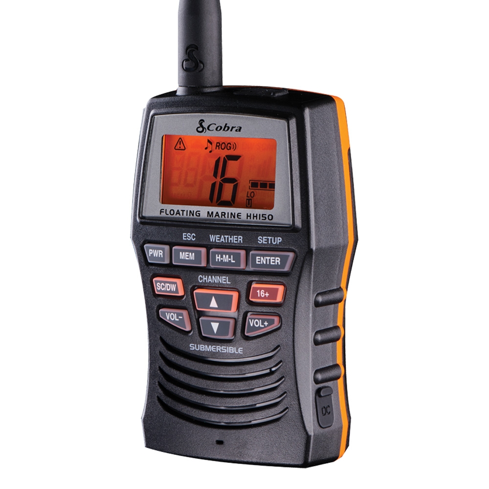 Cobra MR HH150 Floating Handheld VHF Radio 3W