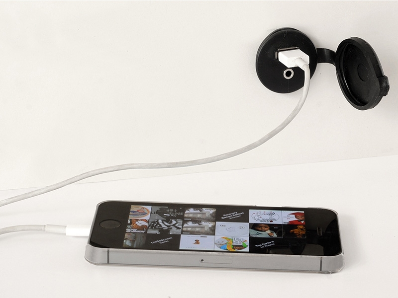 Fusion MS-CBUSB3.5 Panel Mount USB and 3.5mm AUX Connector