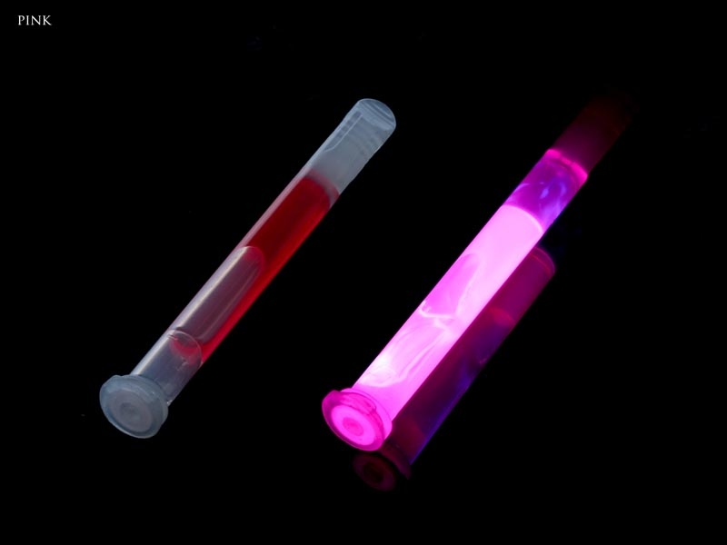 ManTackle Deep Sea Glow Stick with Clip 10cm Pink