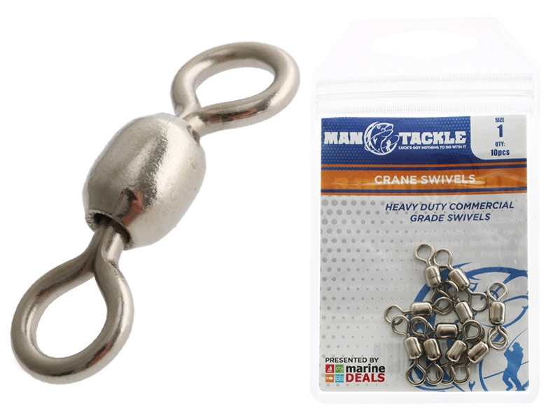 ManTackle Crane Swivels Size 1 40kg Qty 10