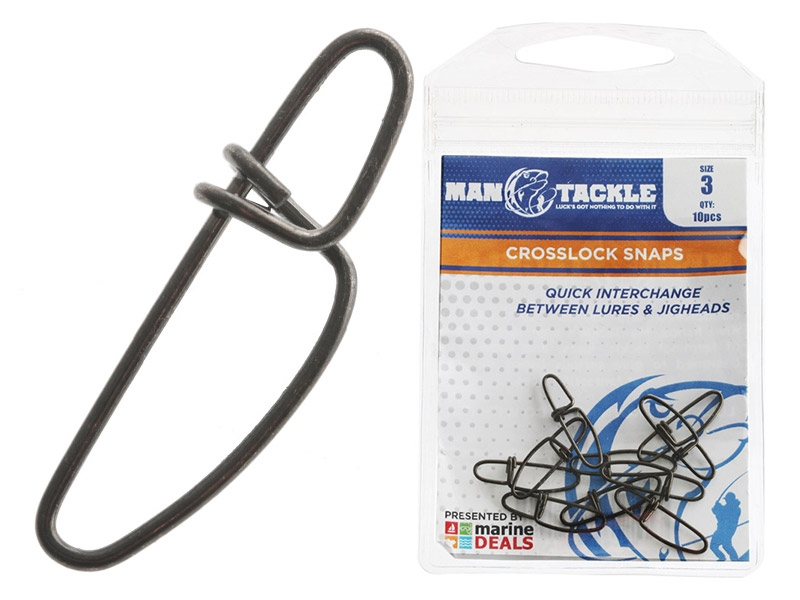 ManTackle Crosslock Snaps Size 3 Qty 10