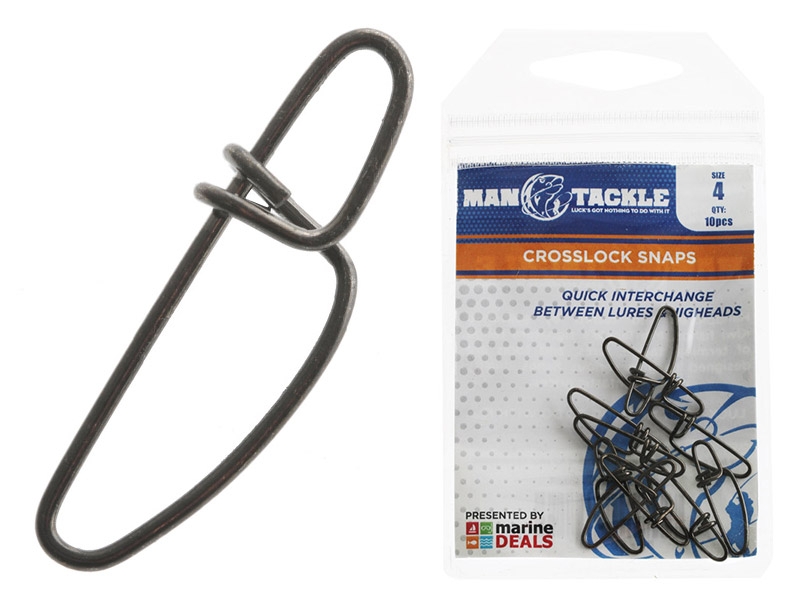 ManTackle Crosslock Snaps Size 4 Qty 10