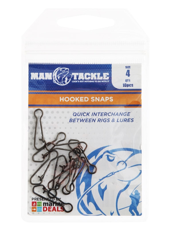 ManTackle Hooked Snaps Qty 10