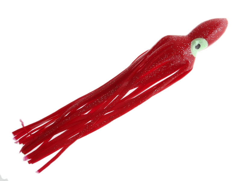 ManTackle Octopus Skirt 24cm Red Glitter