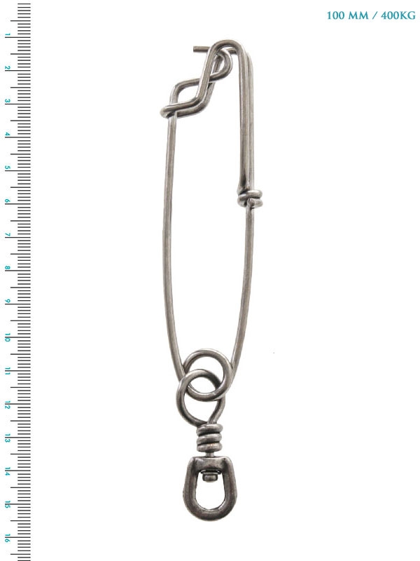 ManTackle Heavy Duty Longline Shark Clip with Swivel 3.5 x 125mm