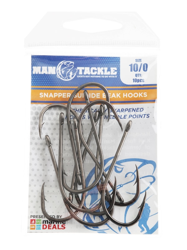 ManTackle Suicide Live Bait Hooks Size 10/0 Qty 10