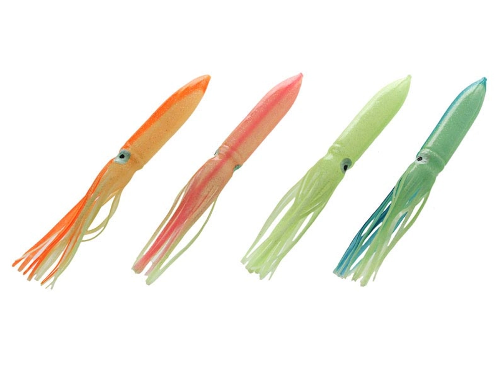 ManTackle Hollow Core Soft Shell Swordfish Squid Skirt 30cm Orange ManTackle Hollow Core Soft Shell Swordfish Squid Skirt 30cm Orange