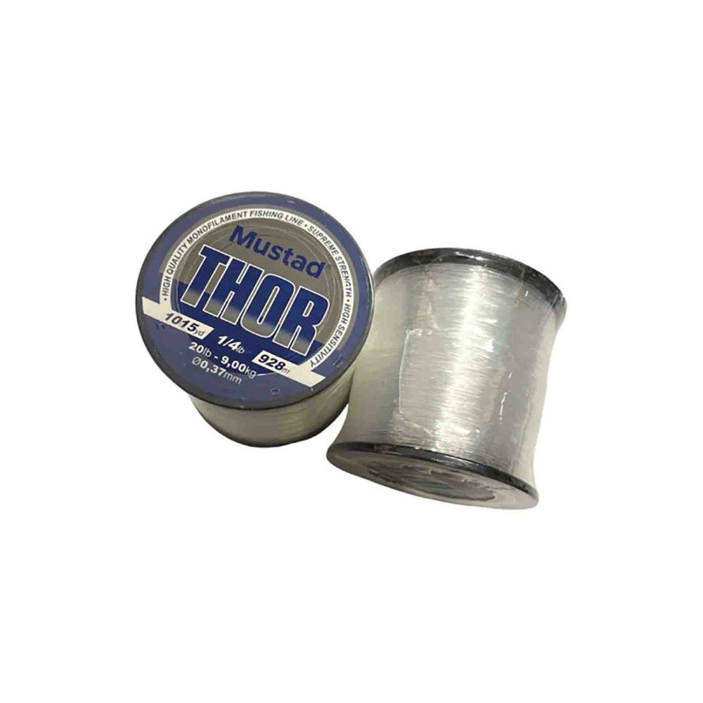 Mustad Thor Monofilament Line Clear 1/4lb Spool 20lb 928m 0.37mm