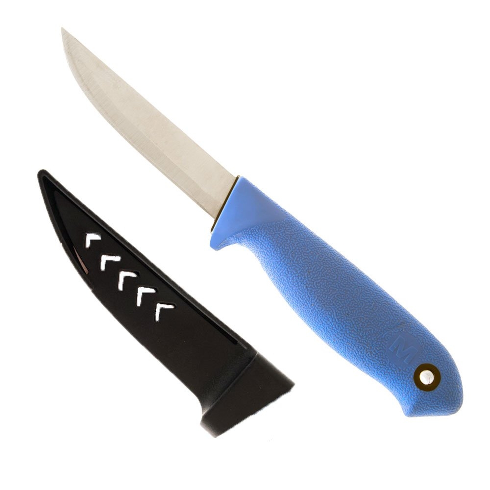 Mustad Stainless Bait Knife with Sheath 10cm