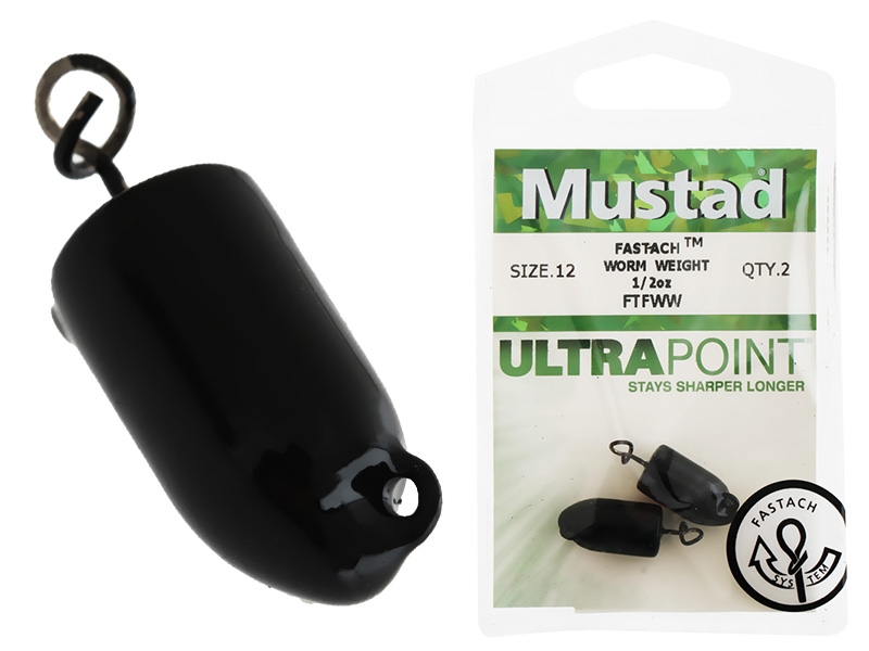 Mustad Fastach Jig Head Weights 1/2oz Qty 2