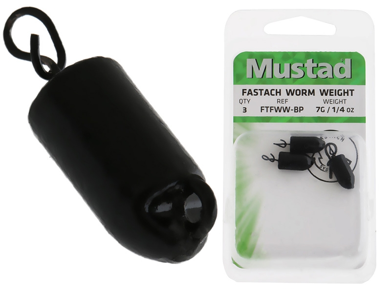 Mustad Fastach Jig Head Weights 1/4oz Qty 3