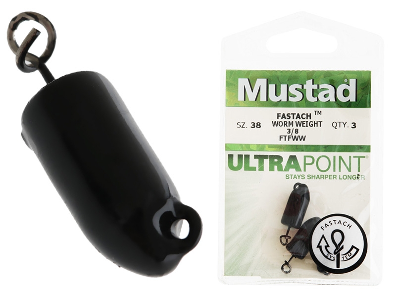Mustad Fastach Jig Head Weights 3/8oz Qty 2